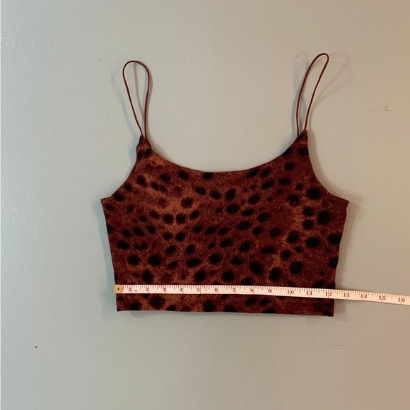 Wilfred free animal print bralette tank top in small - Picture 3 of 4